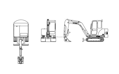 mini excavator technical drawings|dwg for excavators.